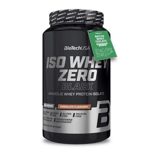 BioTechUSA Iso Whey Zero Black tejsavófehérje-izolátum alapú italpor - 908 g