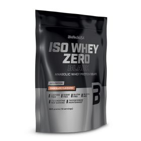  BioTechUSA Iso Whey Zero Black tejsavófehérje-izolátum alapú italpor - 500 g