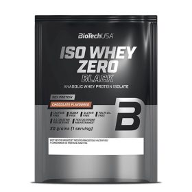   BioTechUSA Iso Whey Zero Black tejsavófehérje-izolátum alapú italpor - 30 g