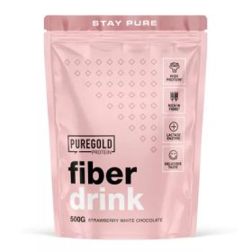   Pure Gold Fiber Drink -  ízesített fehérje és rost italpor 500g