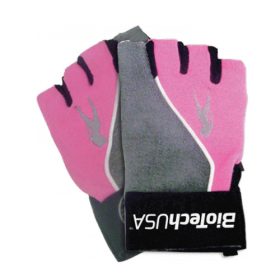 BiotechUSA  Gloves Lady 2 - női pink-szürke kesztyű 