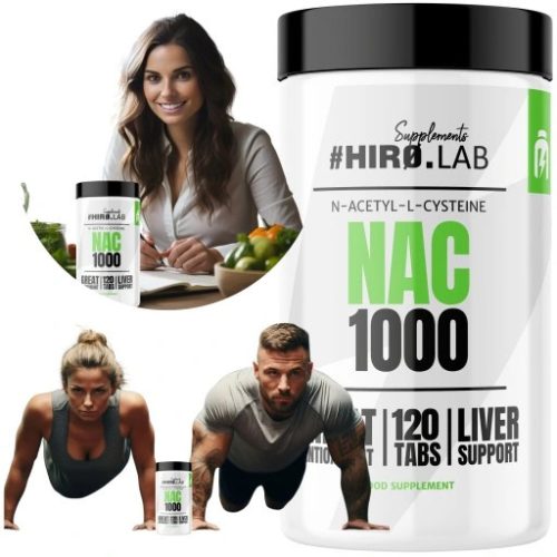 Hiro Lab NAC (n-acetyl-l-cysteine) 1 000 mg - 120 tabletta