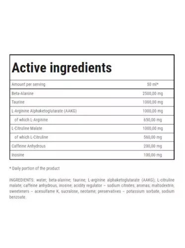 Trec nutrition - Boogieman 100ml - edzés előtti energizáló
