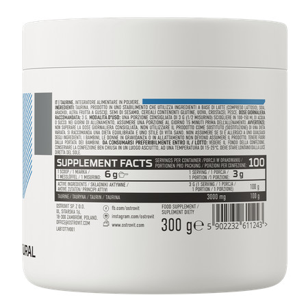 OstroVit Taurine 300 g - natúr