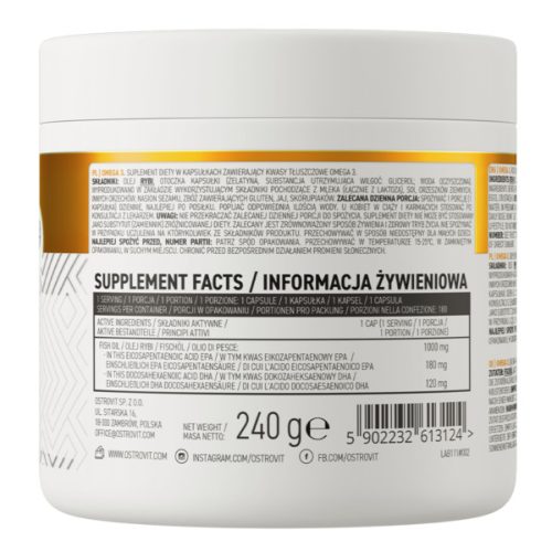 OstroVit Omega 3 - 180 kapszula