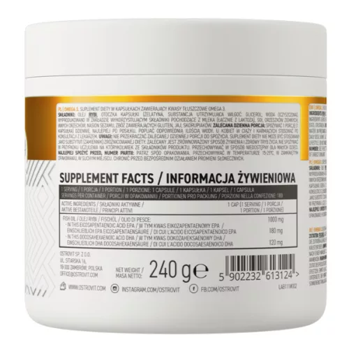 OstroVit Omega 3 - 180 kapszula
