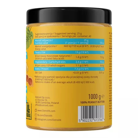 OstroVit 100% Peanut Butter 1000 g 