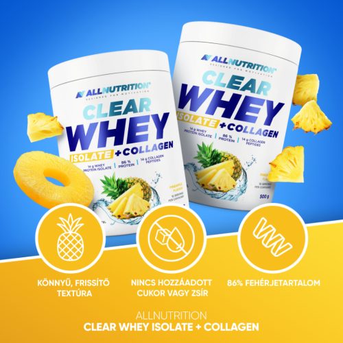 Allnutrition Clear Whey Isolate + Collagen 500g 