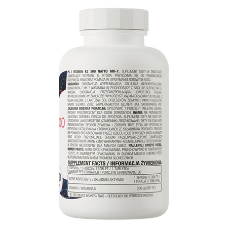OstroVit Vitamin K2 200 Natto MK-7 tabletta - 90 darab