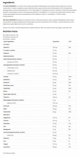 OstroVit VITA&MINERALS Sport 60 kapszula