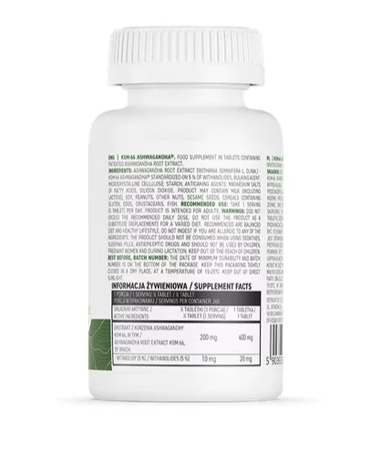 OstroVit Ashwagandha KSM-66 VEGE - 120 tabletta