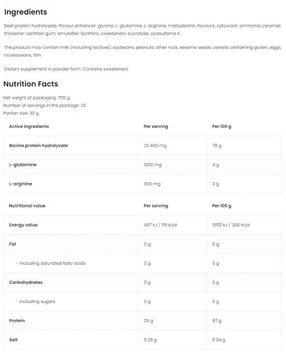 OstroVit Beef Protein 700 g