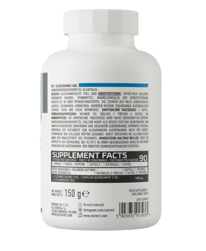 OstroVit Glucosamine 1400mg 90 kapszula