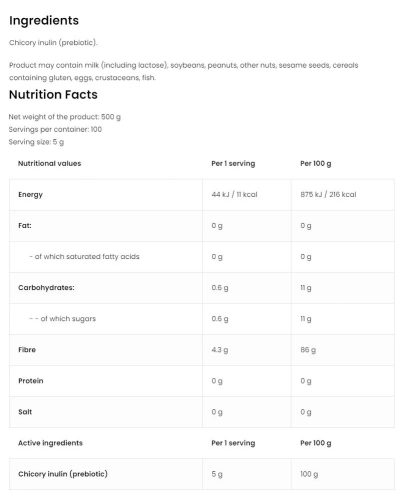 Ostrovit Inulin 500 g