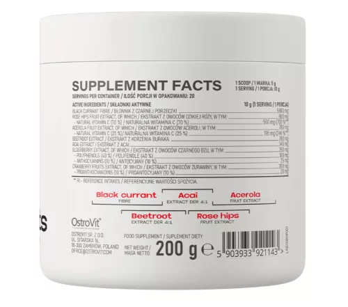 Ostrovit Red Antioxidants 200g 