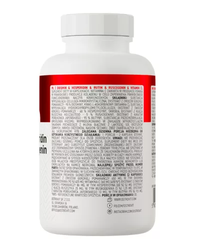 OstroVit Diosmin + Hesperidin + Rutin + Ruscogenin + Vitamin C - 60 kapszula