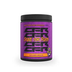   Nano Supps CFR PWO Crave for Rush edzés előtti energizáló - 400g Wicked Grape