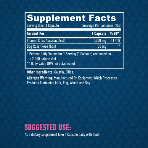 HAYA HIGH-POTENCY-VITAMIN-C 1000MG 250CAPS