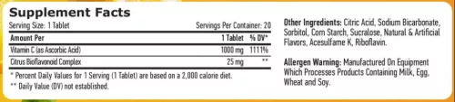 Haya Labs – Vitamin C 1000mg +biofalovonoid pezsgőtabletta