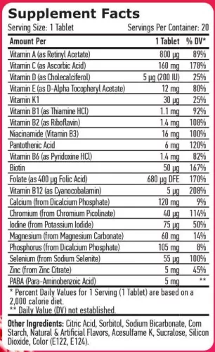 Haya Labs – Complete Multivitamin-ásványianyag  pezsgőtabletta