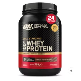   Optimum Nutrition 100% Whey Gold Standard (768g) - extreme milk chocolate