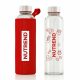 Nutrend Glass Bottle red with cover 800ml - üvegkulacs 