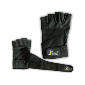   Olimp Hardcore Profi csuklószorítós edzőkesztyű (fekete)