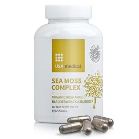   USA medical - Sea Moss Complex Organikus moszatok bojtorjángyökérrel és BioPerine®-nel 60 db 