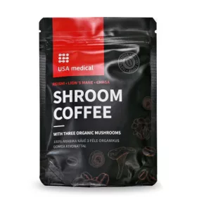   USA medical - SHROOM COFFEE - Organikus Gomba-kávé 100% arabika kávé 3 organikus gombakivonattal