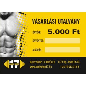Ajándékutalvány 5.000 Ft