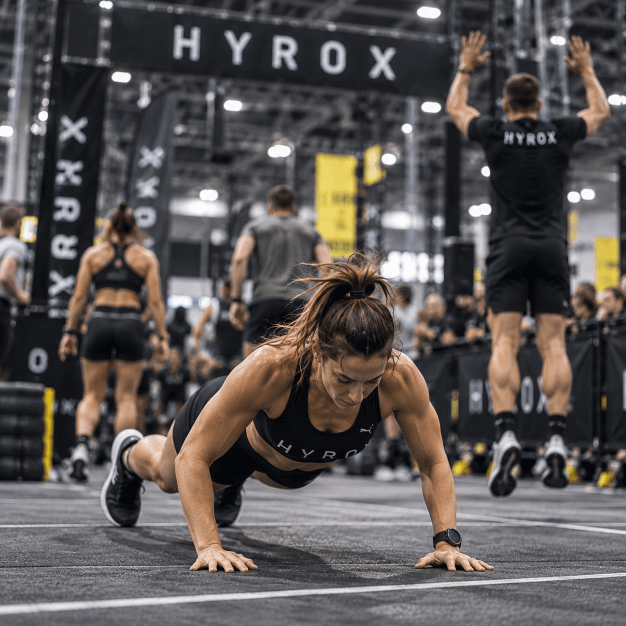Burpee Broad Jump a HYROX versenyen