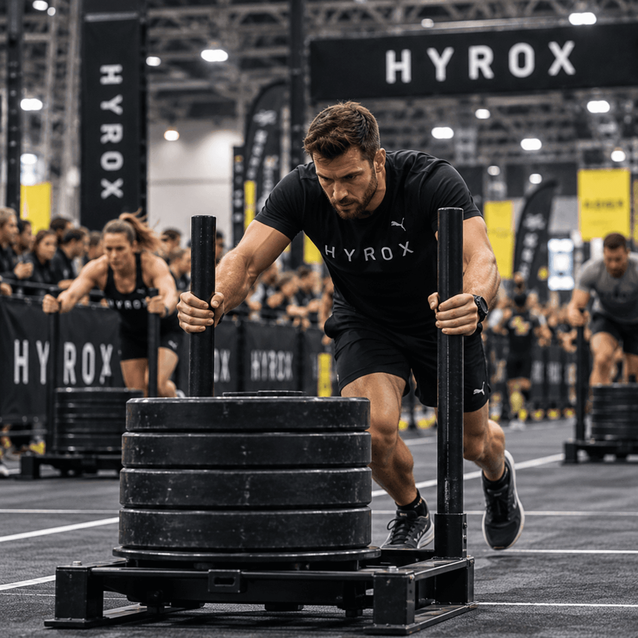 Sled Push – szántolás a HYROX versenyen